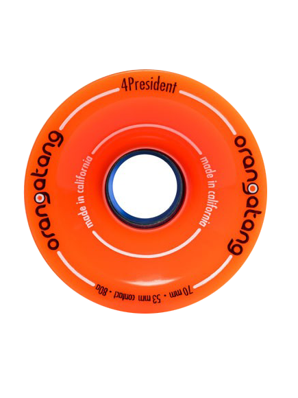 Orangatang 4 President Wheels 70mm 80a (Orange) – longboardlovesg