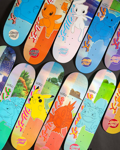 Pokemon x Santa Cruz Skateboards Blind Bag Decks 8" (Limited Edition)
