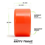 Orangatang Wheels Bees Knee’s 90mm Orange 80a