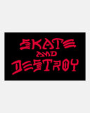 Thrasher Magazine Skate and Destroy Black Sticker