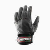 Landyachtz Black Leather Freeride Gloves