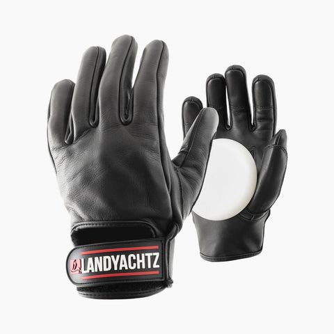 Landyachtz Black Leather Freeride Gloves
