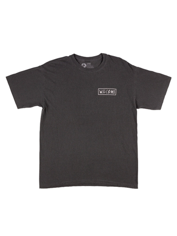 Welcome Skateboards Latin Tali 2 Garment-Dyed Pepper/Prism T-Shirt