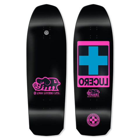 Black Label Lucero Cross Full Dip Black Deck 10"