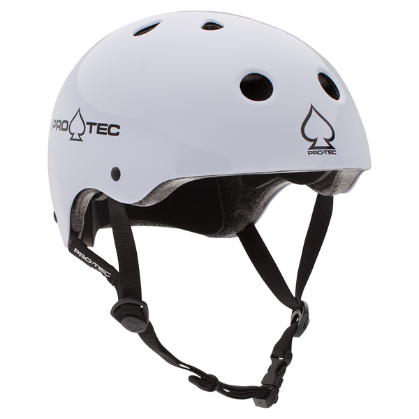 Protec Helmet Classic - Gloss White (Certified) – longboardlovesg