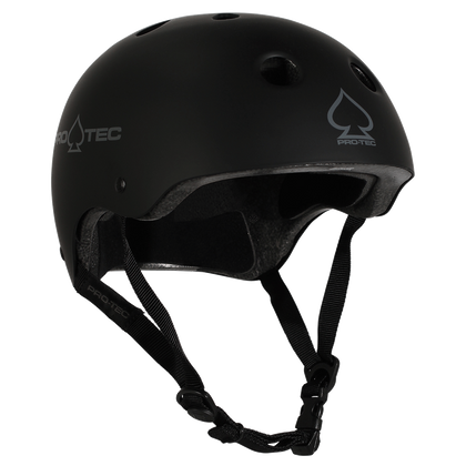 Protec Helmet Classic - Matte Black (Certified)