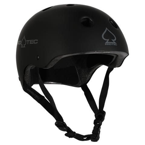 Protec Helmet Classic - Matte Black (Certified)