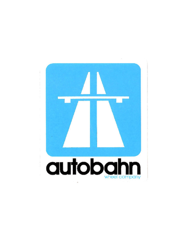 Autobahn Logo Sticker Blue