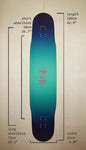 Bastl Bolero Naturgeister Collection Longboard Deck 43"
