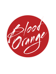 Blood Orange Logo Round Sticker Red