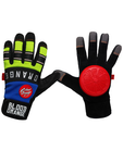 Blood Orange Slide Gloves Knuckles Blue Neon