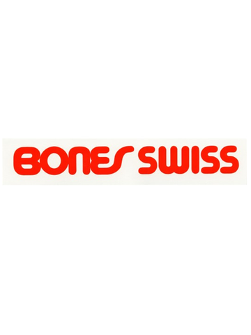 Bones Swiss Bearing Type Sticker Red