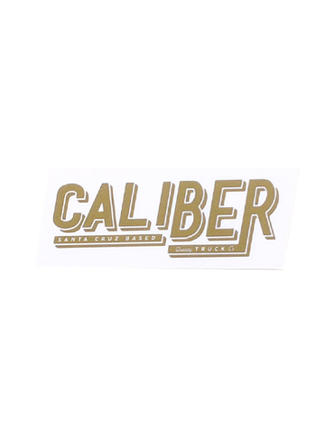 Caliber Truck Co Gold Sticker
