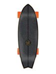 Carver x Santa Cruz Flame Dot Shark 9.85" x 31.52" Surfskate Complete