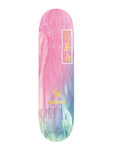 Cklone Pink Power Watercolor Skateboard Deck 8"