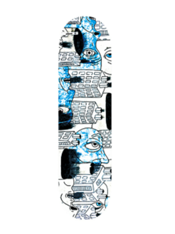 Cklone Pollution Skateboard Deck 8"