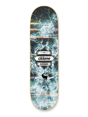 Cklone Smoke & Rainbow Skateboard Deck 8"