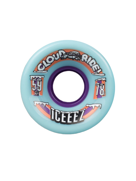 Cloud Ride Slusheez Skateboard Wheels 4er Set - 78A Weich - Für Cruiser & Miniboards