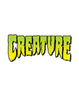Creature Logo Clear Mylar Sticker Green