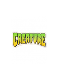 Creature Logo Clear Mylar Sticker Green