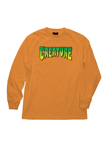 Creature Logo Long Sleeve T-Shirt Orange