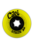 Cuei Steeze Freeride Yellow & Black Stoneground 70mm 75a