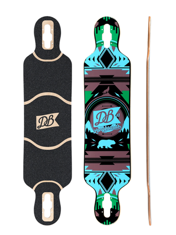 DB Urban Native Deck Blue/Green Deck 38"