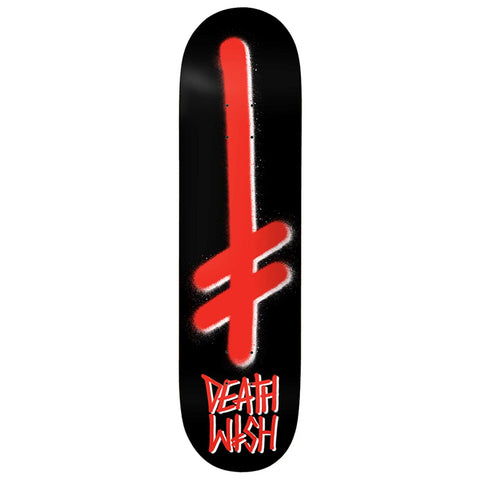 Deathwish Gang Logo Black Red Deck 8.25"