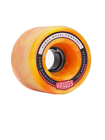 Hawgs Fattys 63mm 78a Wheels (Orange/Yellow Swirl)