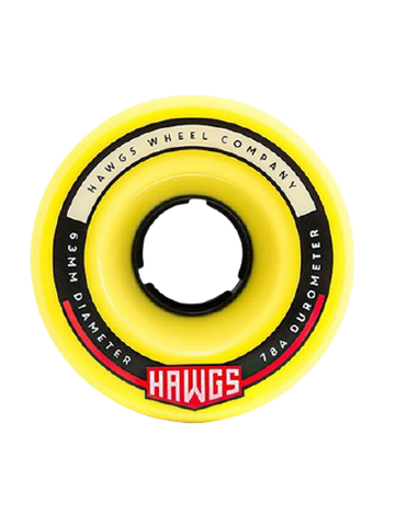 Hawgs Fattys 63mm 78a Wheels (Yellow)