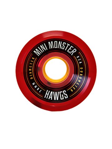 Hawgs Mini Monsters 70mm Wheels (Transparent Red)