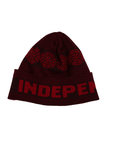 Independent Woven Crosses Fold Over Beanie Long Shoreman Hat