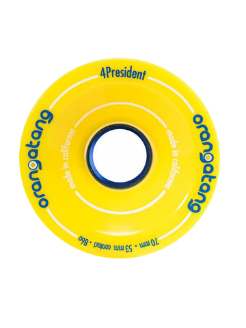 Orangatang 4 President Wheels 70mm 86a (Yellow)