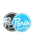 Paris Truck Co Round Sticker Midium