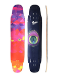 Rayne Whip 44" Peacock Longboard Deck
