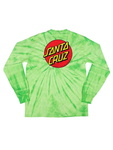 Santa Cruz Classic Dot Spider Lime Long Sleeve T-Shirt