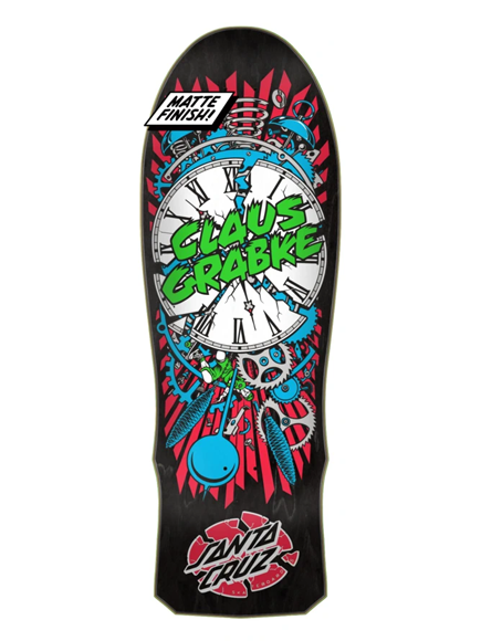 Santa Cruz Grabke Exploding Clock Reissue Deck 10
