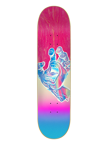 Santa Cruz Iridescent Hand Skateboard Deck 7.75