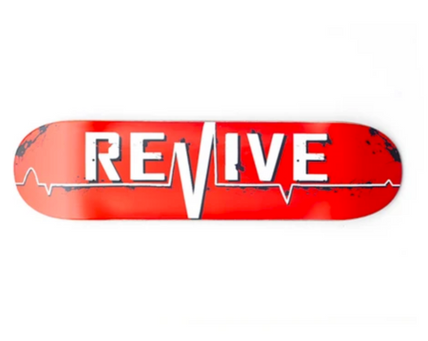 Revive Skateboards Lifeline Red Deck 8"