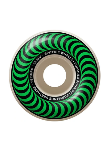 Spitfire Wheels Formula Four Classic Green 52mm 100a