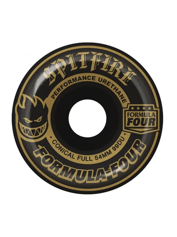 Spitfire Wheels Formula Four Conical Full Blackout/Bronze 54mm 99a