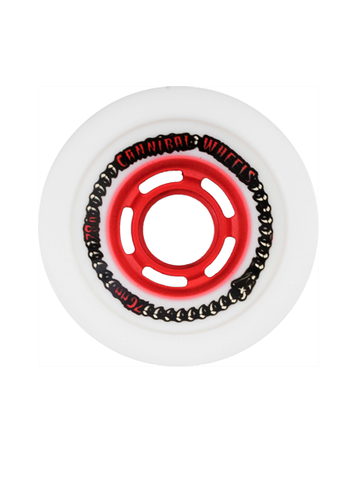 Venom Wheels Cannibals Cobra Core White 76mm (Red Core)