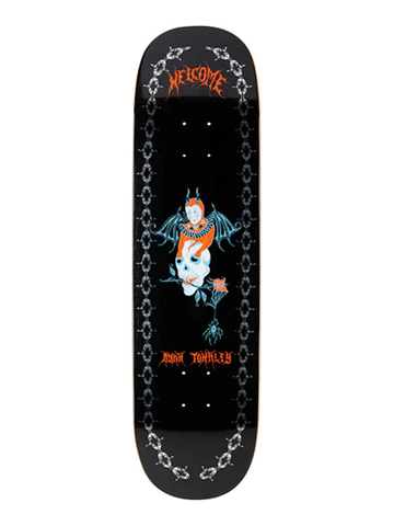 Welcome Angel On Enenra Black/Silver Foil Deck 8.5"