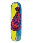 Welcome Cheetah on Big Bunyip Skateboard Deck - Purple/Orange - 8.5"