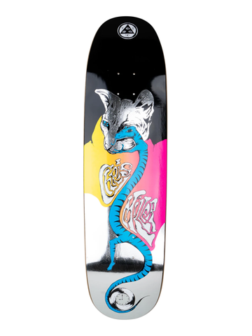Welcome Chris Miller Left Eye On Catblood 2.0 Black/Silver Foil Deck 8.75"