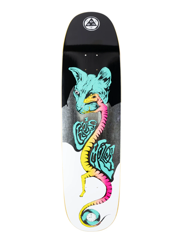 Welcome Chris Miller Left Eye On Catblood 2.0 Black/White Deck 8.75"