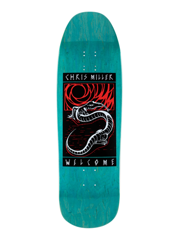 Welcome Chris Miller Lizard On Gaia Teal Stain Deck 9.6"