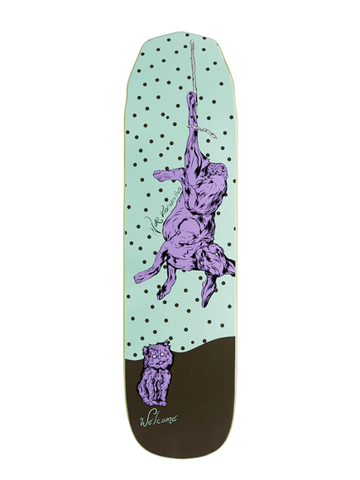 Welcome Fairy Tale On Wicked Mini Skateboard Deck - Teal/Black - 7.60"