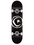 Foundation Star & Moon Black Skateboard Complete 8"
