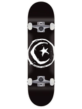 Foundation Star & Moon Black Skateboard Complete 8"